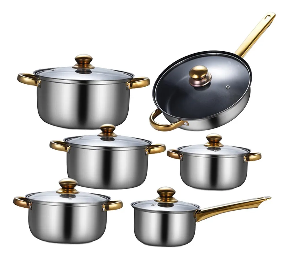 Juego de utensilios de cocina portátiles de acero inoxidable de 6 piezas Comvayotoy