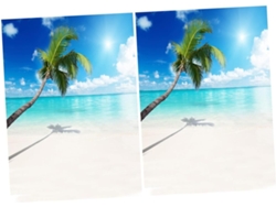 Juego De 2 Fondos Para Fotografía De Playa De 90 X 150 Cm, Con Efecto De Estampado Costero.