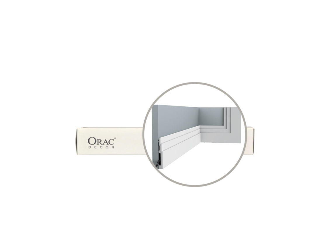 Caja 16 Piezas Orac Decor Zocalo Zocalo 200x1.6x12cm Sx180 Highline