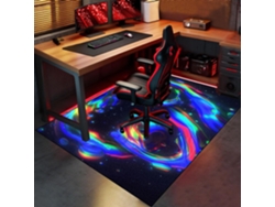 Alfombrilla Antideslizante Silla Gaming, Oficina, Suelo Madera, Suelos Ruedas, Protector Sillas, 80 X 120 Cm