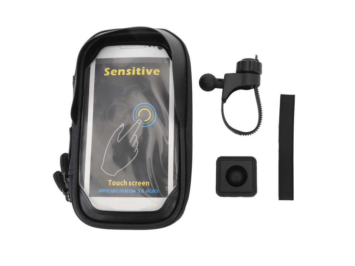 2026-bolso Porta Móvil Para Bicicleta Eléctrica 5.8 Pulgadas Impermeable Soporte Giratorio 360 Grados Antichoque Bolsa De Manillar