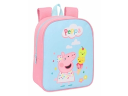 Mochila escolar Peppa Pig azul rosa 22 x 27 x 10 cm
