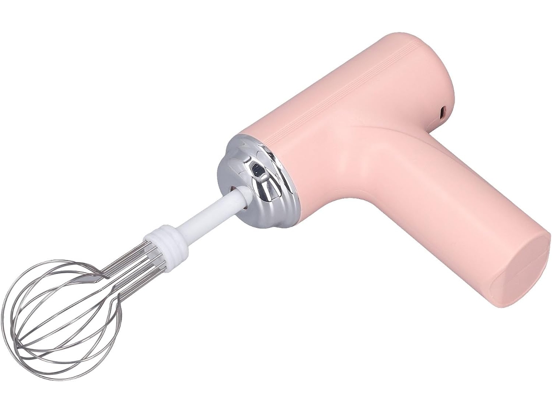 Batidora De Mano Inalámbrica, Batidora Eléctrica De Mano De Amplia Aplicación, Ligera Y Fácil De Usar Con 2 Piezas Para Mezclar.