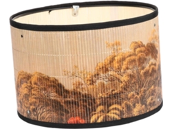 Lámpara De Techo Retro De Bambú Y Metal, Araña Colgante, Iluminación Suave Para Sala De Estar Y Dormitorio.