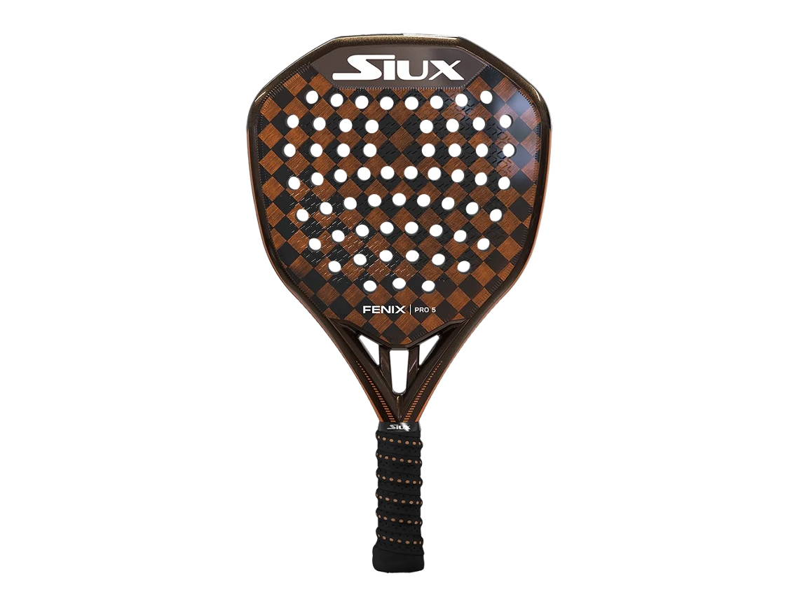 Pala de pádel profesional SIUX Fenix Pro 5, forma de diamante. SIUX Padel