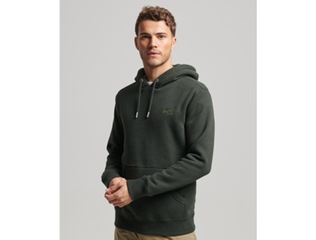 Chaqueta de Hombre SUPERDRY Capucha Essential Verde (3XL)