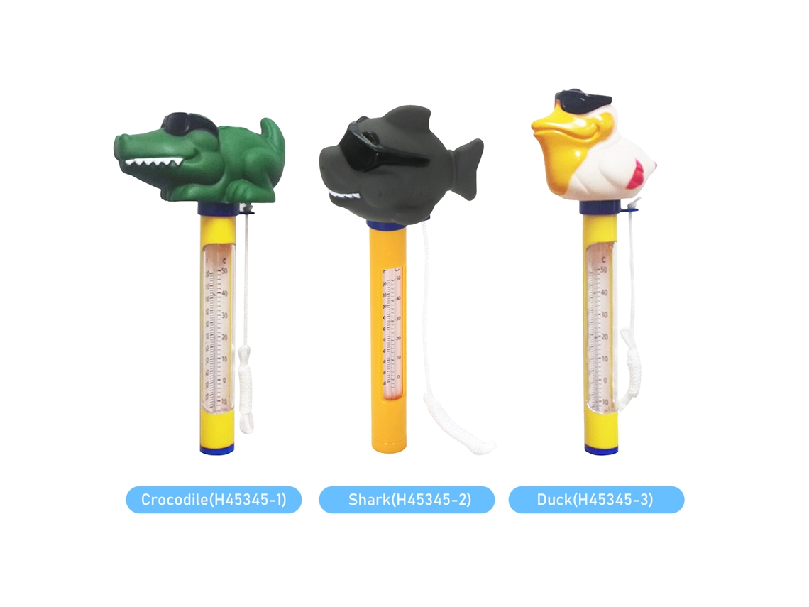 Termómetro flotante para piscina para animales con cuerda (póster)