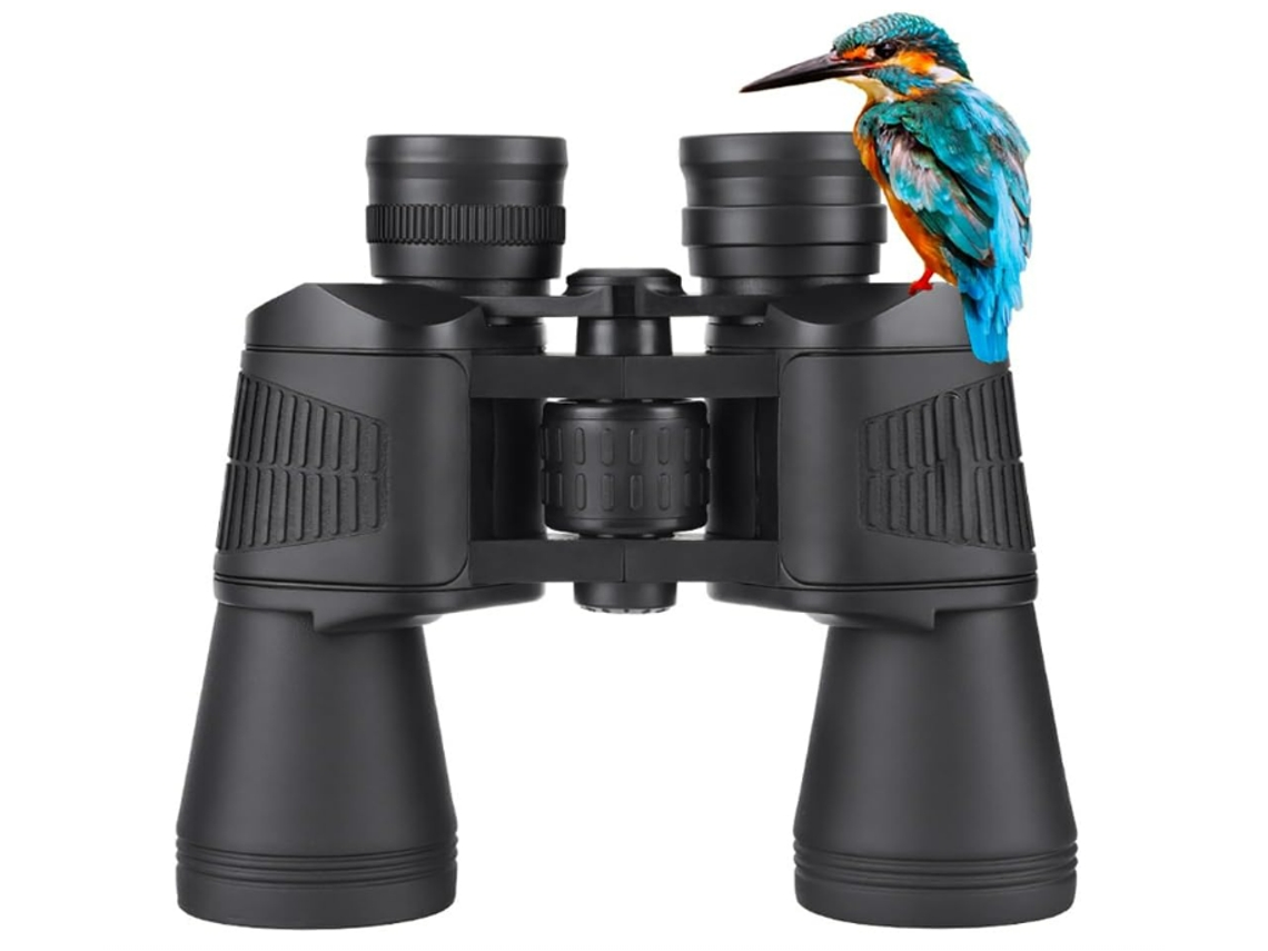 Binoculares 20x50 Para Adultos, Ocular De 27 Mm, Visión Nocturna De Alta Potencia Con Poca Luz Y Lente Bak4 Con Prisma Fmc (negro)