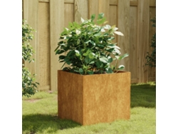 Jarrón/jardinera 40x41x40 cm acero corten Dkd Home Decor