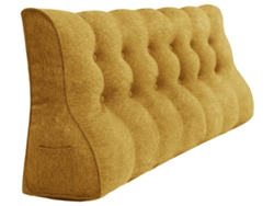 Cojín VERCART Amarillo 25 x180 x55 cm