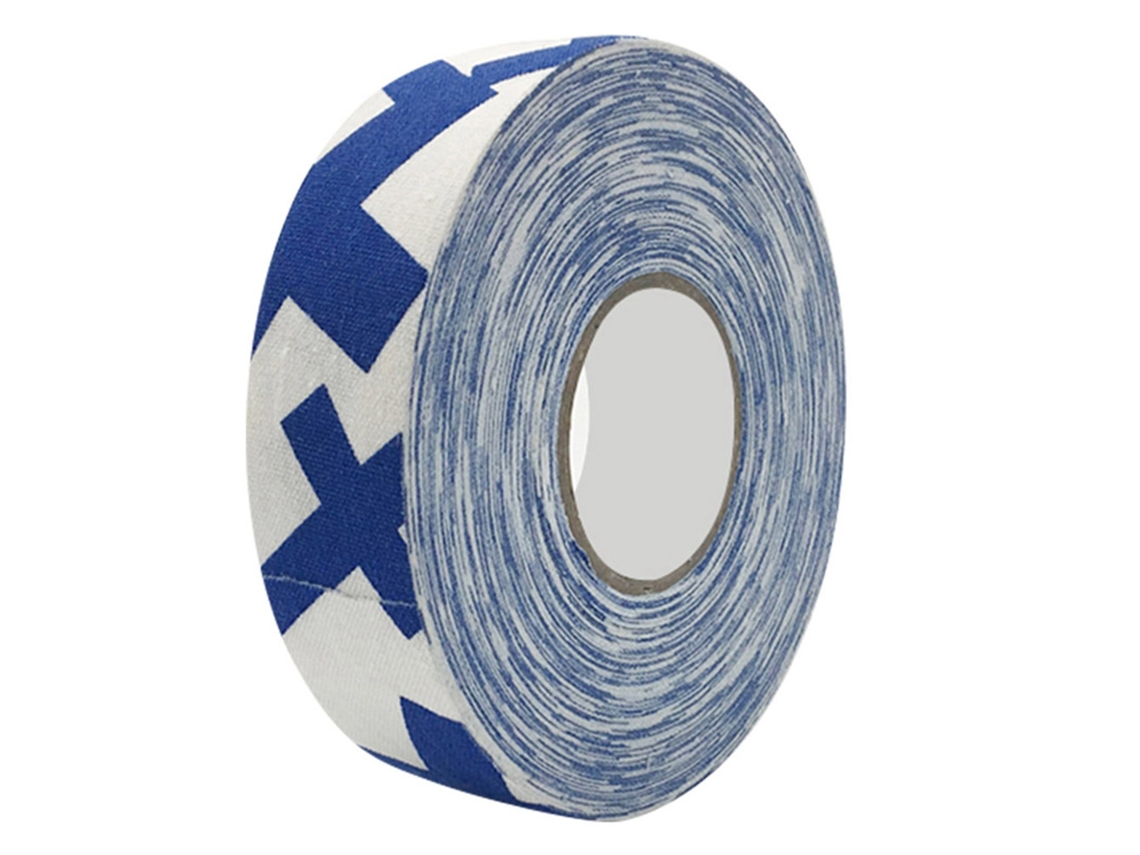 Cinta Protectora De Hockey De 2,5 Cm X 25 M Para Palos De Bádminton Y Hockey Con Signo Más Azul, Antiadherente Y Resistente Al Desgaste.