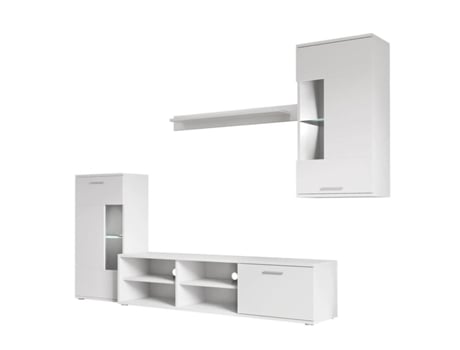 Conjunto Muebles de Salon Airam, Blanco 230x200 cm SALDOSYSTOCKS