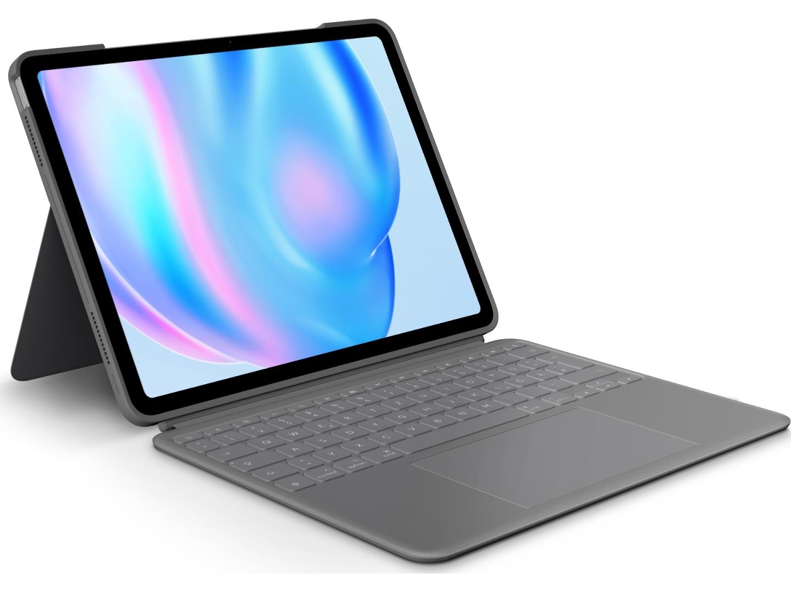 Teclado Táctil Combinado Logitech Para Ipad Air 13 (2024) Gris Oxford De