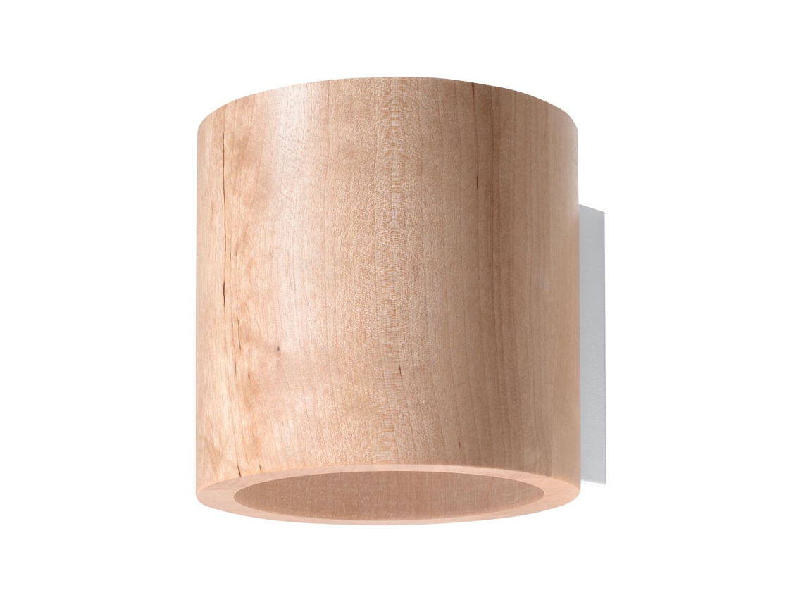 Sollux Sl.0490 Aplique Orbis Madera Natural