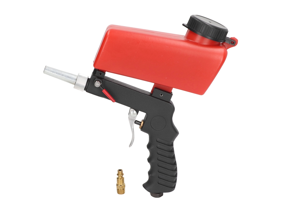Kit De Pistola Neumática De Arena Portátil Con Alimentación Por Gravedad Y Boquilla De Proyección.
