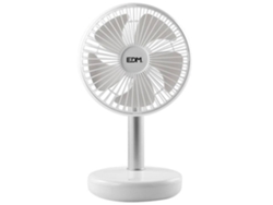 Ventilador de Mesa EDM Recargable Blanco 5W 17 Cm