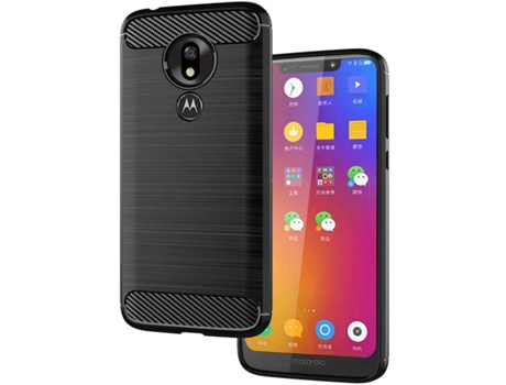 Carcasa Motorola G7 Play Multi4you Gel TPU Carbono Negro