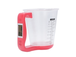 Tazón medidor portátil para el hogar de 1 kg con pantalla LCD para café, leche y condimentos