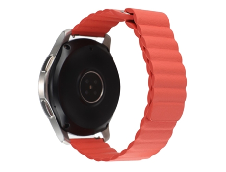 Correa de piel auténtica magnético 22mm para COROS Apex 46mm/Apex Pro/TicWatch Pro 3 - anaranjado