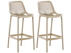 Juego de 2 taburetes de bar de exterior Air lama CLP