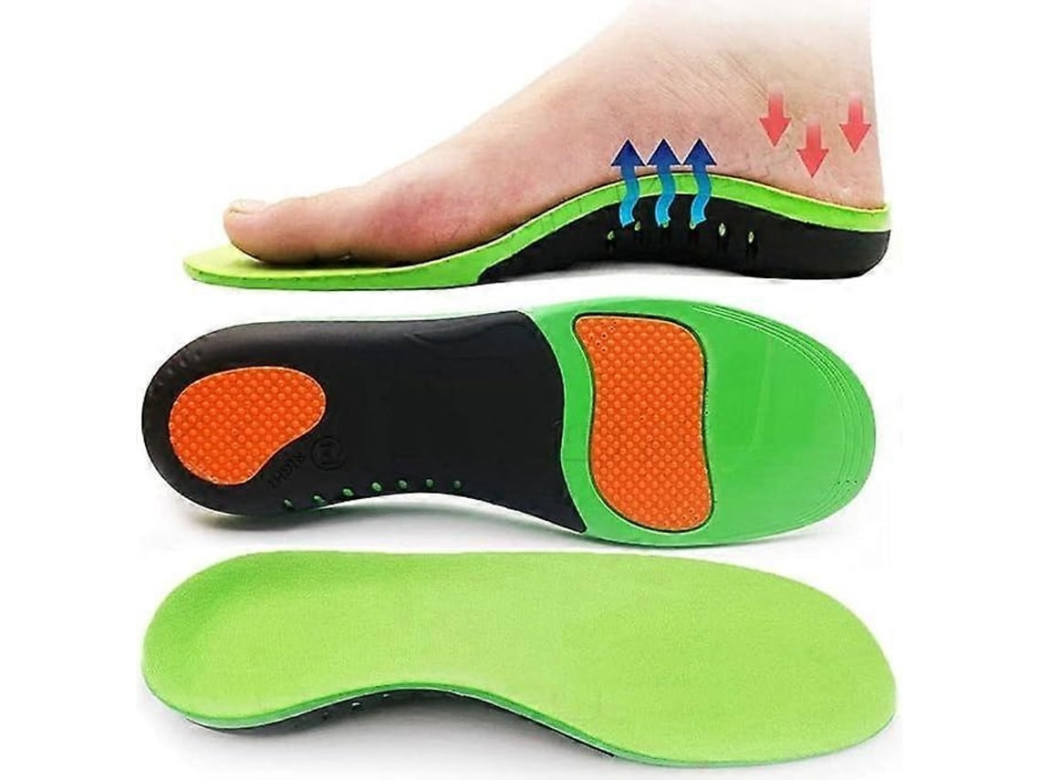Palmilhas ortopédicas com suporte para o arco plantar para fascite plantar, dorso sem calcâneo e pontas sem calcâneo 41 43