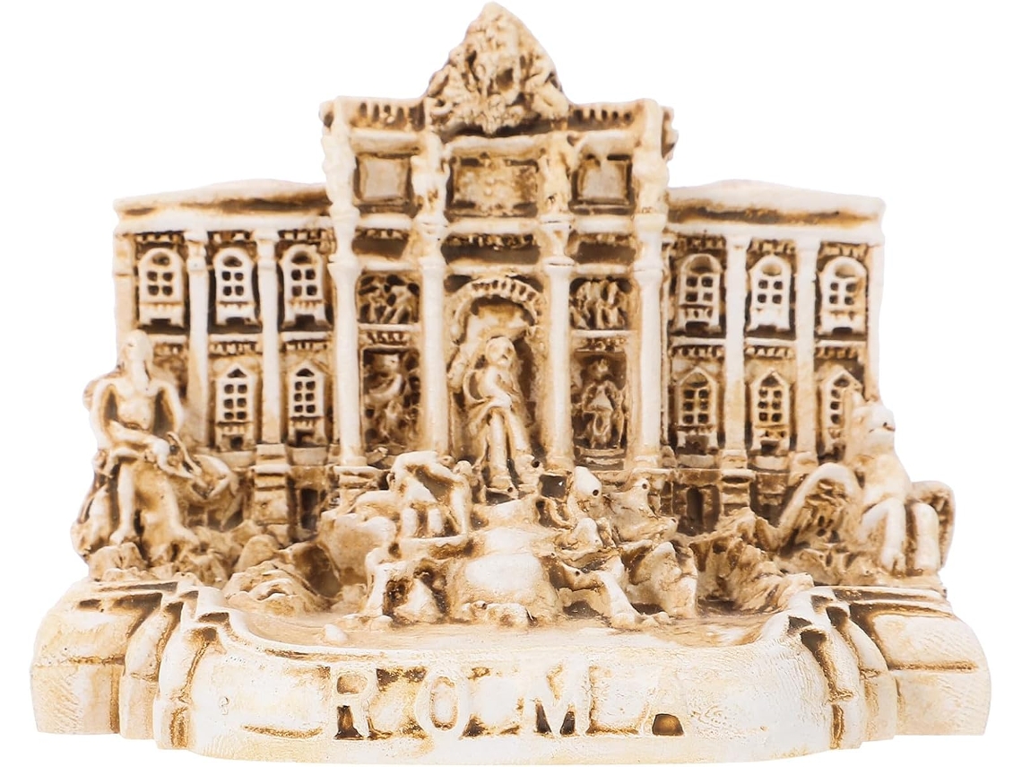 Decoración Fontana Trevi Resina Práctica Duradera Recuerdo Viaje Único Modelo Iglesia Miniatura Hogar Oficina