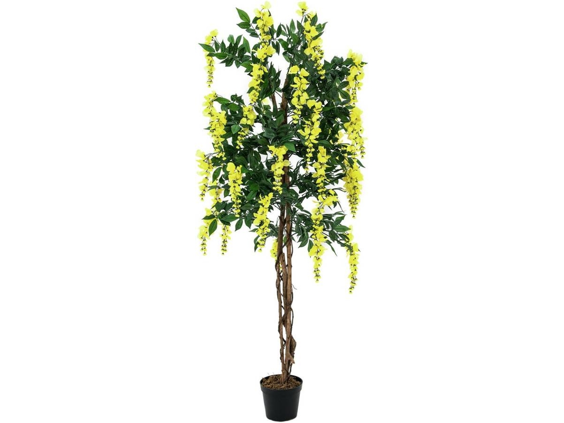Planta Artificial EUROPALMS Wisteria (Amarillo - 150 cm)