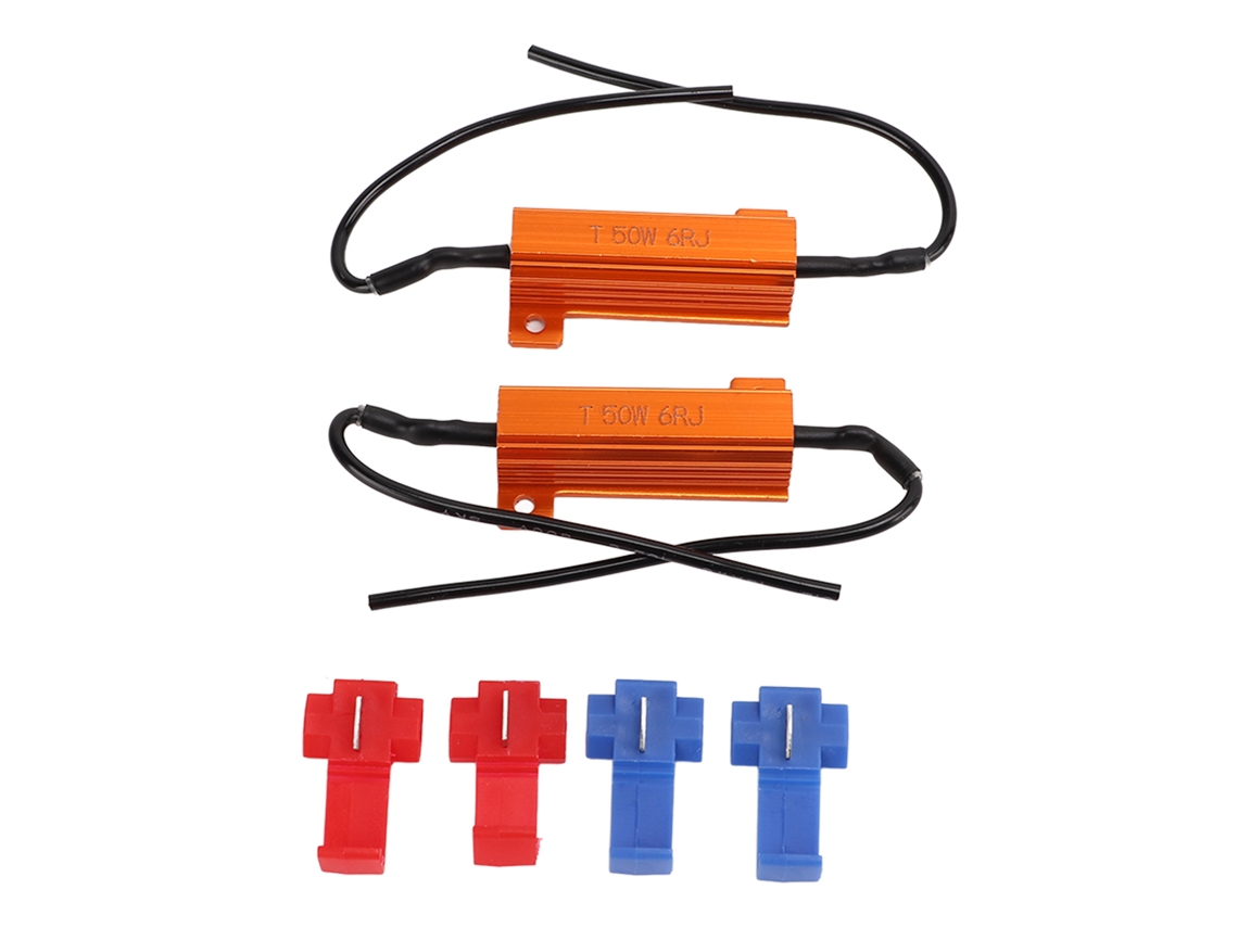Decodificador De Resistencia De 50 W Y 6 Ω, Resistencia De Cortocircuito Para Faros Led, Resistencia De Carga De Aluminio.