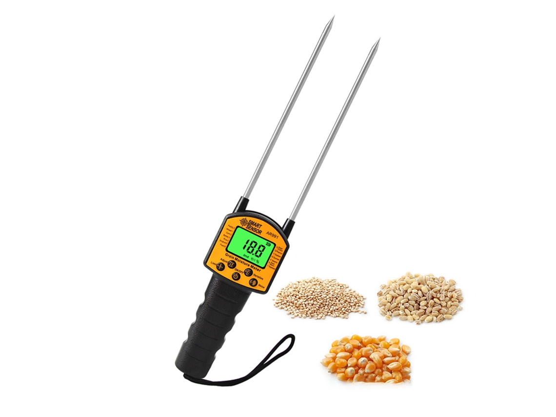 Medidor De Humedad De Grano Portátil, Robusto Y Preciso Con Aguja De Acero Al Carbono Para Uso Alimentario.