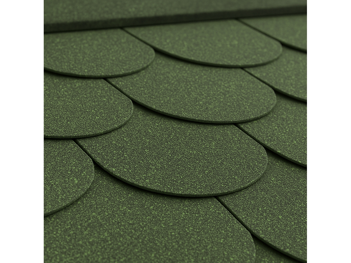Tejas bituminosas Pedra B Green Beaver, betún para techos verdes 3 m² Timbela