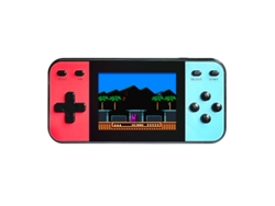 Consola portátil retro HEXINYIGJLY con 600 juegos, pantalla de 3 pulgadas, recargable, portátil, para niños y adultos, azul.