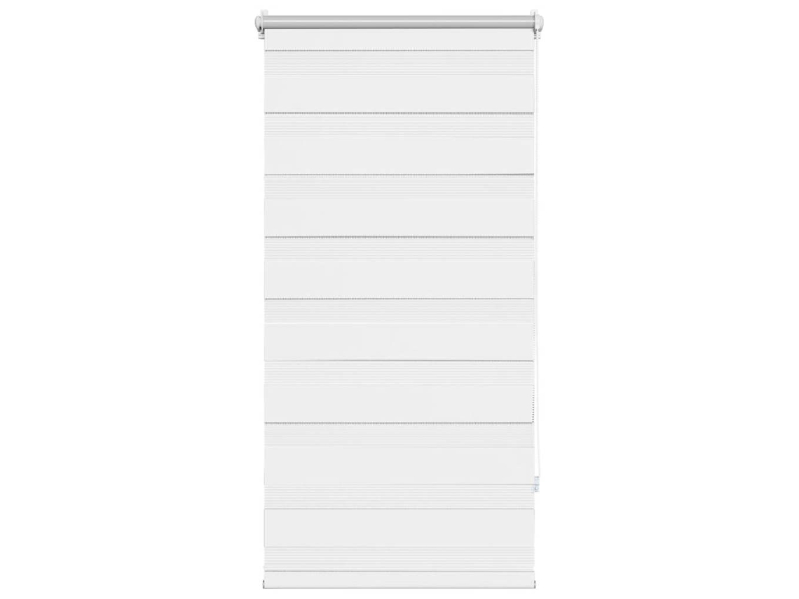 Maison Exclusive - Estor Cebra 80,9x150 Cm Tejido Ancho 76,7 Cm Blanco