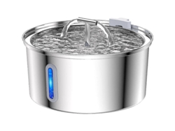 Fuente De Agua Para Gatos 108oz/3.2l, Dispensador Automático Con Luz Led Y Sistema De Filtrado Para Mascotas Usb