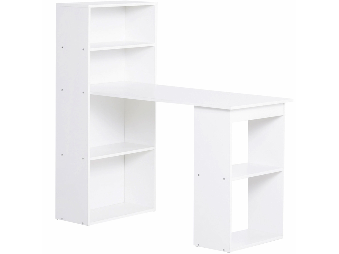 Escritorio De Oficina, Cocina, Estante, 120x55cm, Blanco, Oficina En Casa