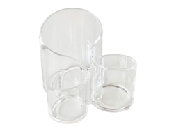Organizador Transparente De Acrílico Para Guardar Brochas De Maquillaje Y Labiales.