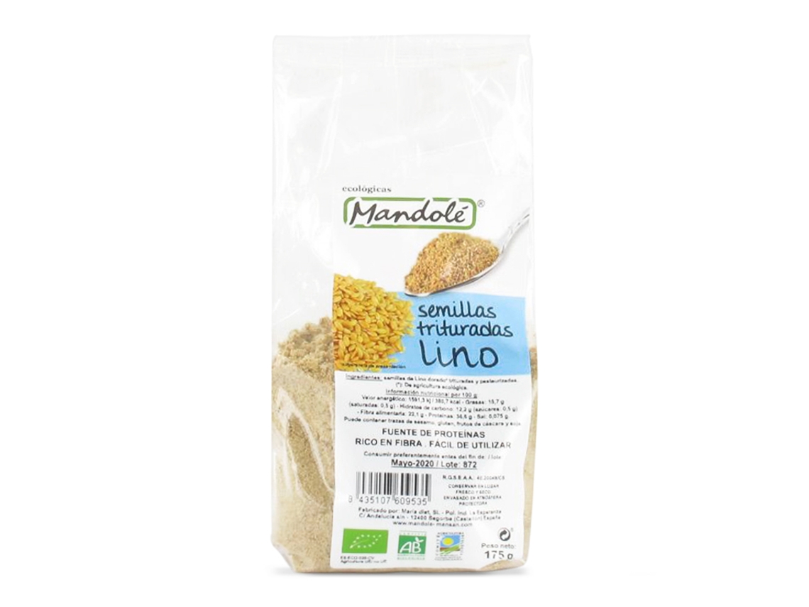 Complemento Alimentar LINO Lino Triturado Pasteurizado 175Grs. Bio Mandole
