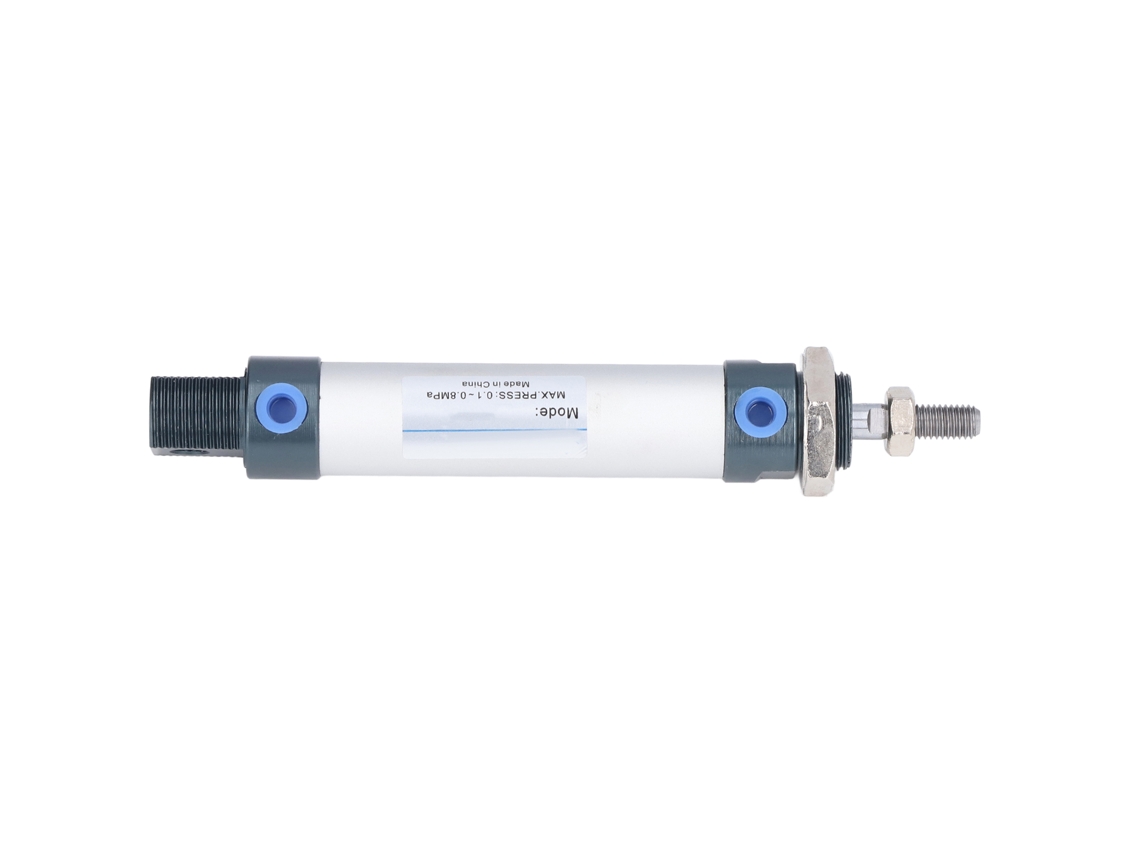 Mini Cilindro Pneumático, 20mm de Diâmetro, Dupla Ação, 0,1-0,8 MPa, Liga de Alumínio, Mal20x75mm