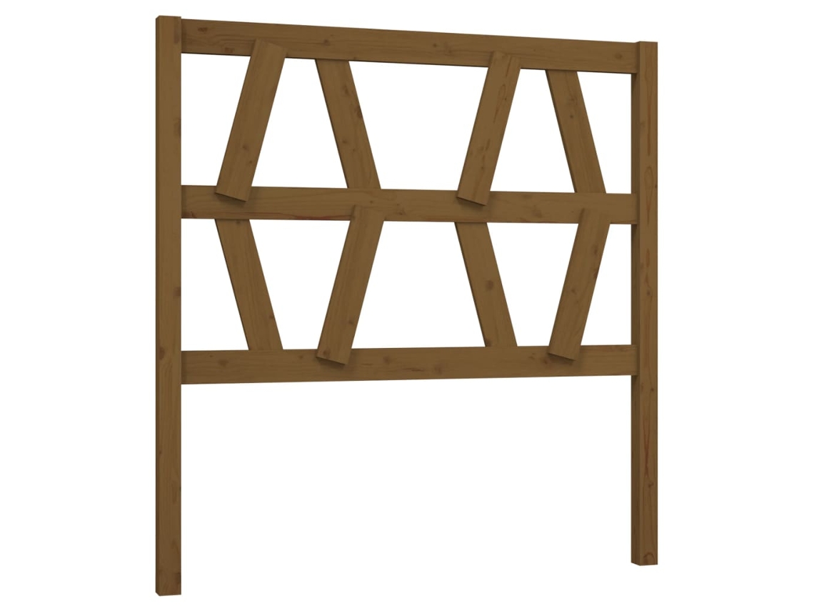 Maison Exclusive - Cabecero De Cama Madera Maciza De Pino Marrón Miel 81x4x100 Cm
