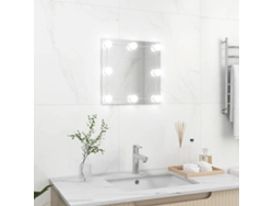 Espejo de pared con luces LED cuadrado de cristal DKD HOME DECOR