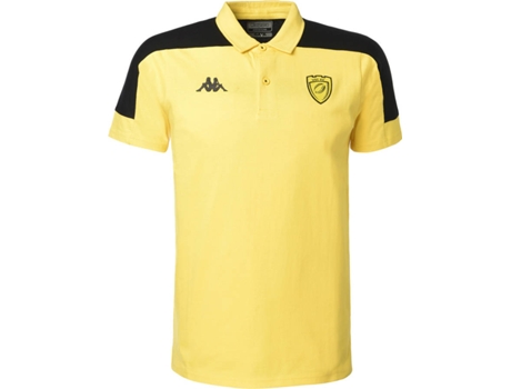 Polo para Hombre KAPPA US Carcassonne 2020/21 balla Negro, Amarillo para Rugby (S)