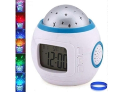 Sky Star Night Light Proyector Lámpara Niños Cuarto Música Despertador Blanco Gusshious