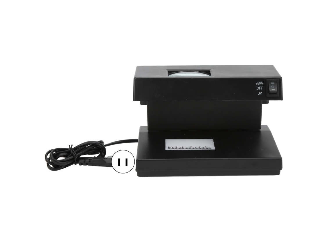 Detector De Billetes Falsos Uv Práctico Duradero Eficiente Para Mesa Con Plug Us 110v
