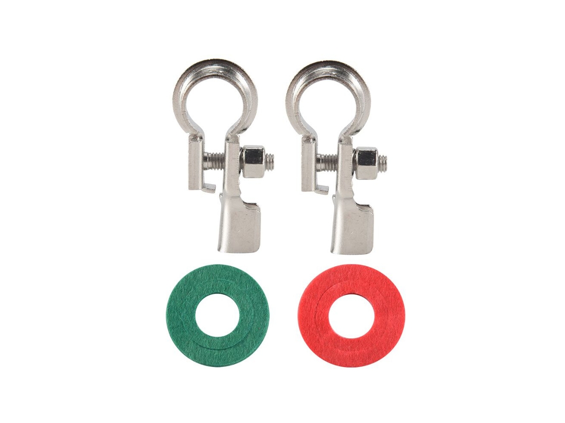 1 Par De Terminales De Batería, Conectores Y Abrazaderas De Cobre, Kit De Terminales De Batería Con Protectores Anticorrosión De 17 Mm.