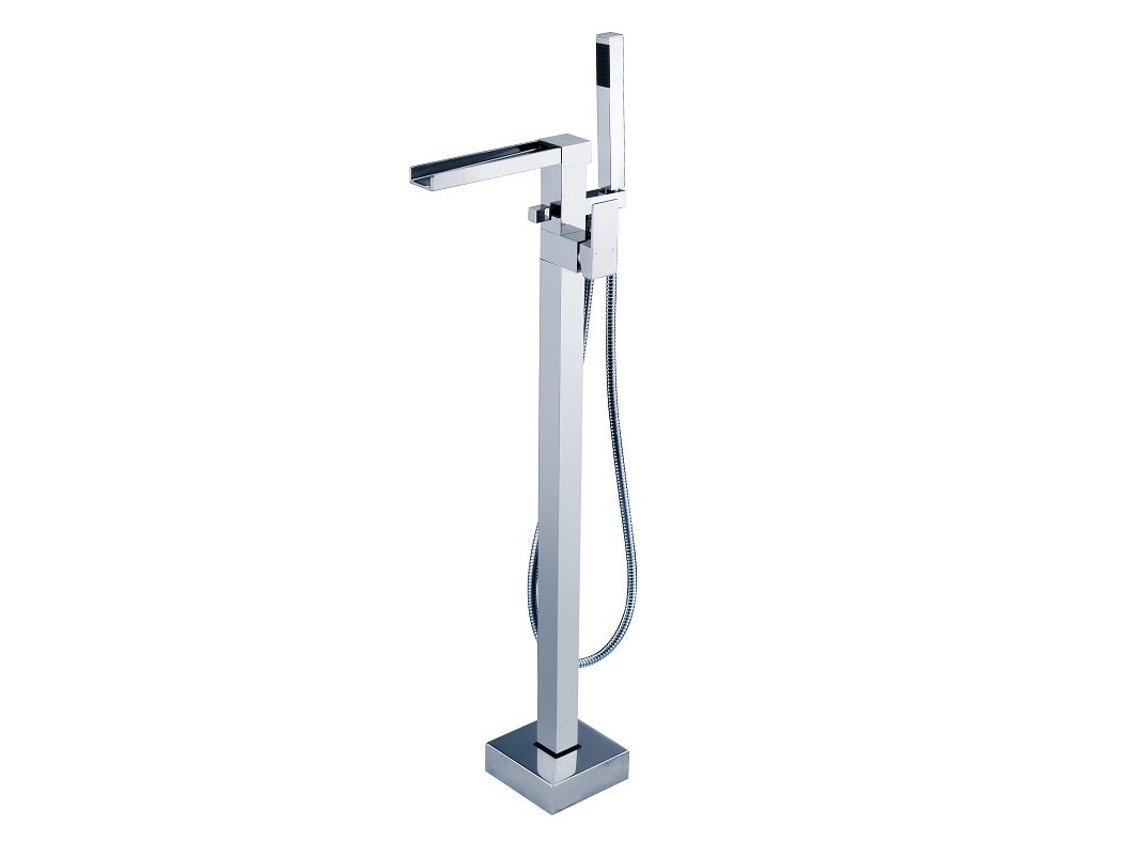 Grifo De Suelo Para Bañera 008 En Latón Cromado Colección Enipée