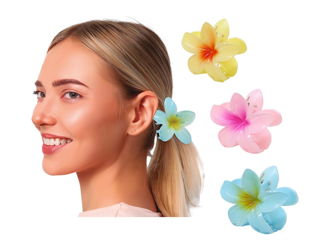 Pinza Flor para Pelo de 8 cm en varios colores