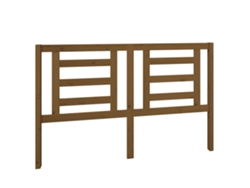 Cabecero de cama de pino macizo, color marrón miel, MAISON EXCLUSIVE (156 x 4 x 100 cm)