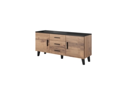 Mueble de TV CAMA MEBLE LOTTA K150 2D3D WOTB Negro Madera