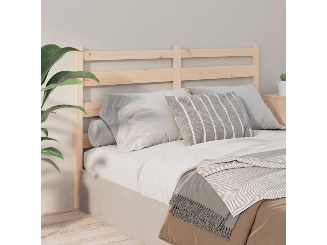 Cabecerocabecero De Camapanel De Cabecera Madera Maciza De Pino 206x4x100 Cm