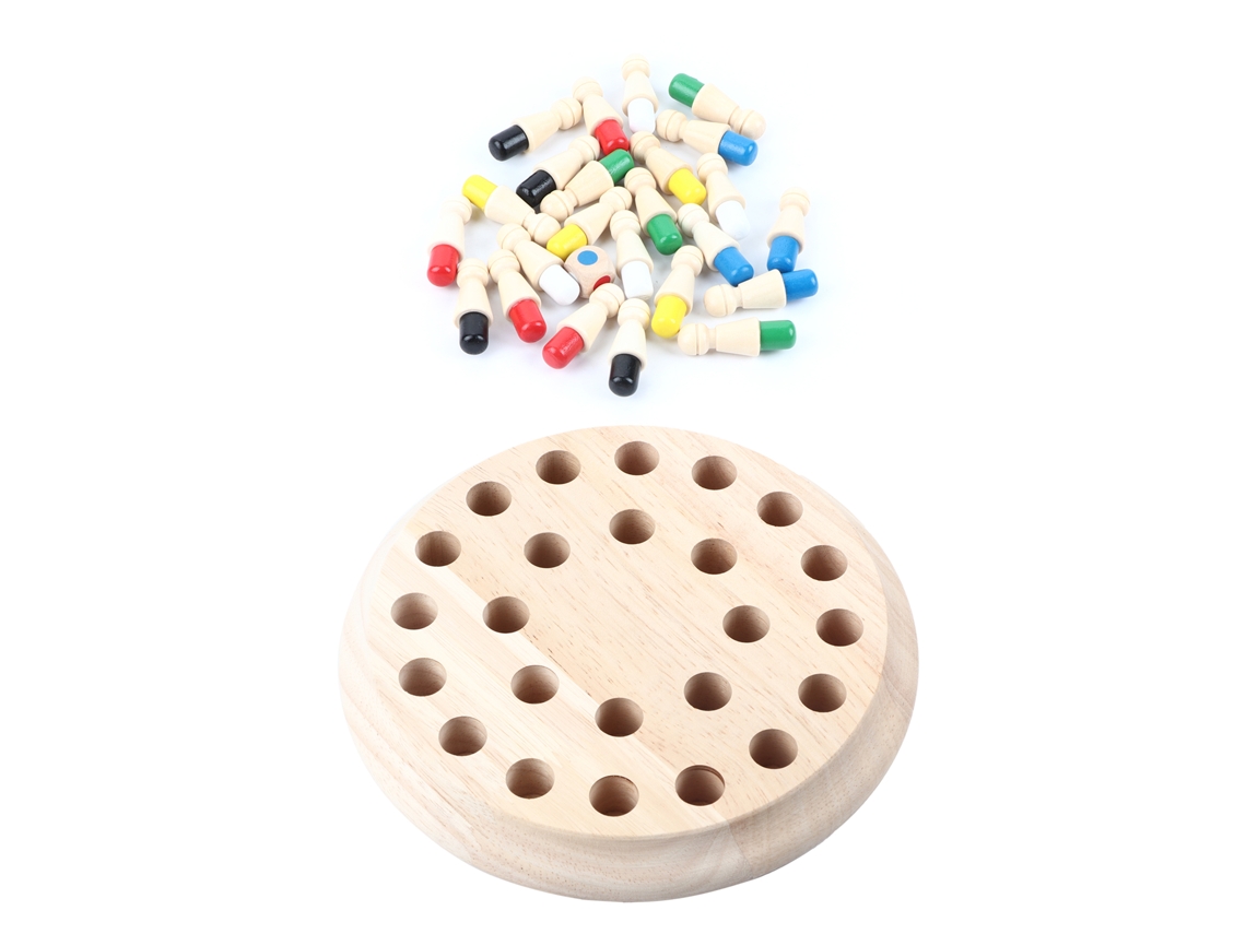 Juego de memoria de madera 2026 para niños, juego de ajedrez con palitos, rompecabezas 3D, juego educativo para fiestas familiares.