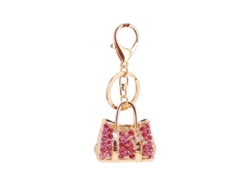 2026rebe-llavero Linjou Con Piedras Strass Adorno Para Bolso Coche Bonito Rosa Para Mujeres Niñas